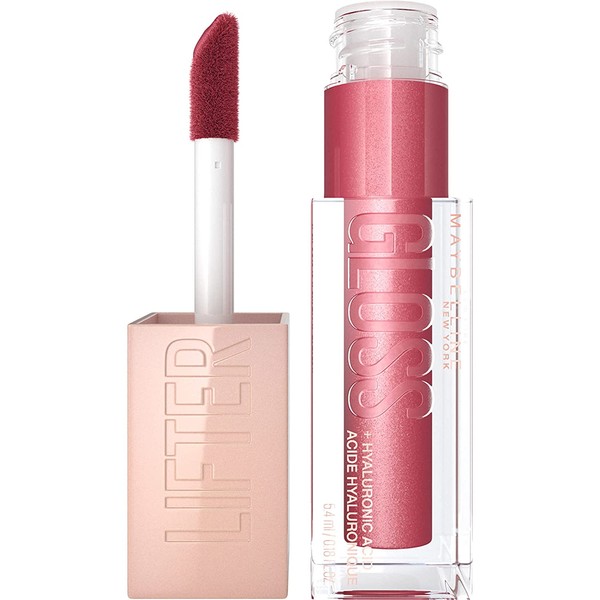 Maybelline New York Lifter Lip Gloss Makeup With Hyaluronic Acid, Hydrating, High Shine, Hydrated & Fuller-looking Lips, 013 Ruby, 0.18 Fl Oz