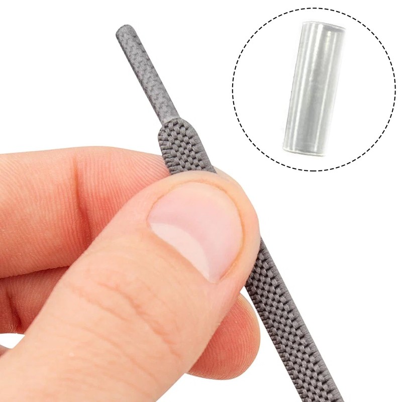 Pack of 20 shoelaces repair, transparent laces ends, shoelaces end