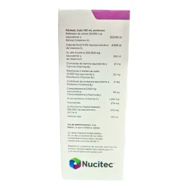 Libeny Jarabe (vitamina A, D3, E, B1, B2, B6,b12, C) Niacinamida Y Sulfato Ferroso