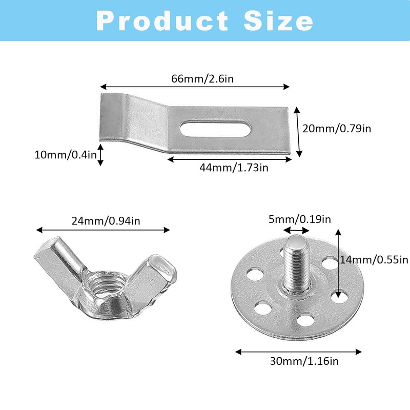 Nisorpa Undermount Sink Clips 20 Pack Kit, Undermount Bathroom Sink