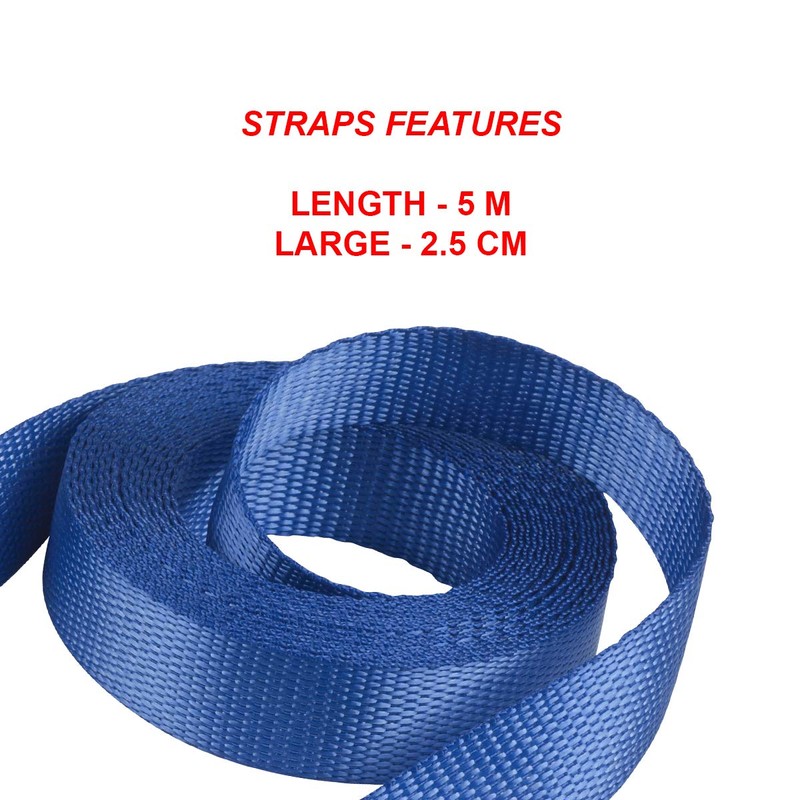 Master Lock 4365EURDAT Ratchet Strap, Blue, 5m x 25mm strap