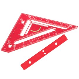 Mipcase 1set Woodworking Measuring Tools Triangular Ruler Clamp for Precise Right Angle Measurements for Carpentry and Projects