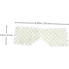 Antifaces para Dormir de Jade Verde, Máscara para Ojos Efecto Refrescante, Fácil de Usar, Adecuado para Aliviar y Calmar Molestias