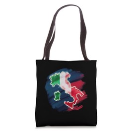 Italy motif with flag Tote Bag