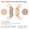 Youxmoto Sintered Brake Pads Fit for POLARIS Outlaw 450 MXR