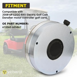 YEHERIT 610065 Golf Cart Motor Brake Compatible with 2008-UP EZGO RXV 48V Electric Golf Carts, High Performance Motor Brake Replace#605867