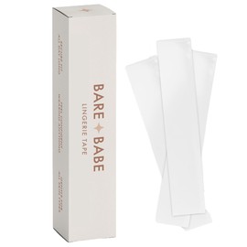 Double Sided Tape for Clothes and Body - Adhesive Fashion Tape for All Skin Shades - Transparent Clear Body Tape for Women's Clothing - Hypoallergenic Fabric Tape for Clothes - 50 Strips