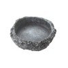 emours 2 Pack Reptile Water Dish Food Bowl Rock Worm