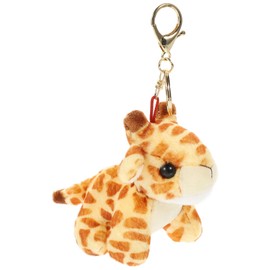 Toyvian Giraffe Keychains Plush Animals Keyring Stuffed Pet Animals Keychain Charm Handbag Pendant for Bag Purse Wallet