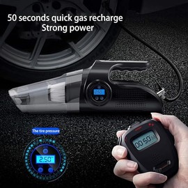 Aspiradora de mano, aspiradora de mano, aspiradora de batería de 6000 PA, aspiradora portátil multifuncional 4 en 1 for automóvil con pantalla...     