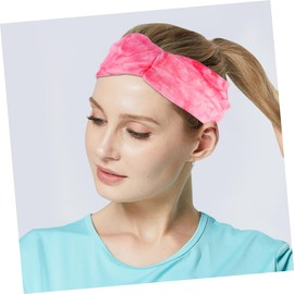Healeved 4Pcs Tie Dye Sports Headbands for Women Elastic Non Slip Hairbands for Yoga Running and Fitness Soft and Comfortable Workout Accessories