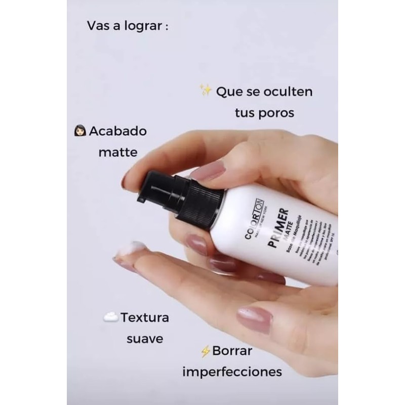 Primer Matte Base De Maquillaje