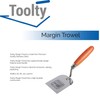 Toolty Stainless Steel Margin Trowel - Wall Putty Trowel, Plastering