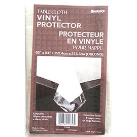 Clear Plastic Tablecloth Protector 60 X 84 Oblong