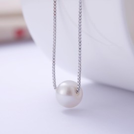 Granddaughter Gift from Grandmother - 8mm Dainty Pearl Pendant Necklace You are Precious Gift, Proud of You, White Pearl Affirmation Jewelry for Granddaughter's Graduation, Birthday, Wedding