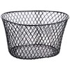 PROSPERITY DEVINE Small Vinyl-Coated Black Wire Baskets 2( Round) &
