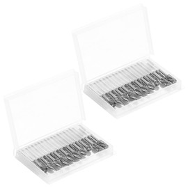 40 Pcs Carbide Burr Set Tungsten Steel Die Grinder Bits Efficient Rotary Burr Set Universal Wood Carving for Wood and Metal Carving Engraving Polishing..(Silver)