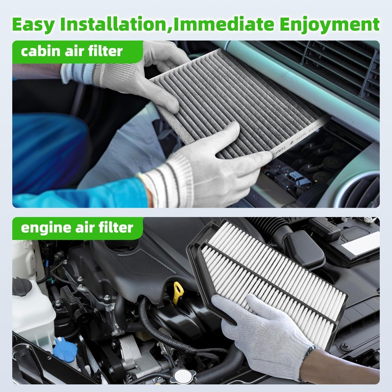 AUTOKAY 80292SDAA01 17220RV0A00 Cabin Engine Air Filter Set Fits for