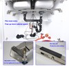 VANROUG 2PCS Undermount Sink Brackets, Undermount Sink Support Repair Brackets,