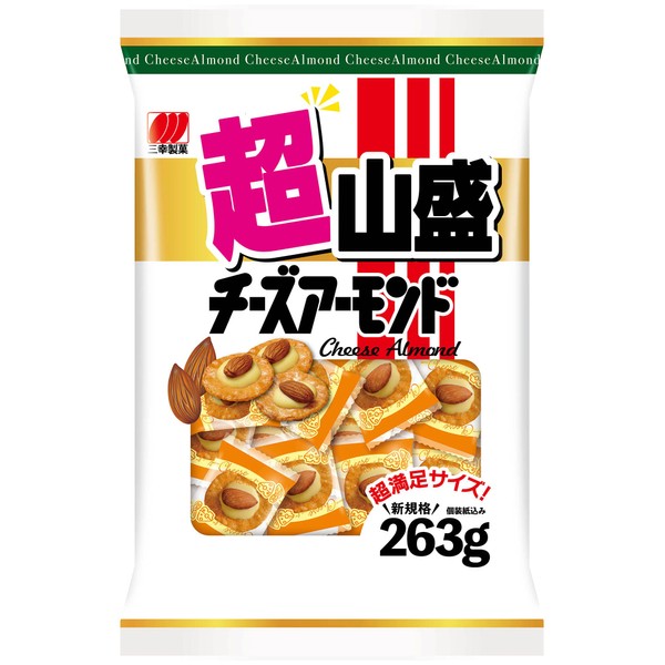 Sanko Seika Super Yamamori Cheese Almond, 9.2 oz (263 g)