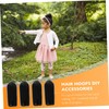 WOONEKY Headwear Supply 100pcs Rubber End Caps for Hair Band