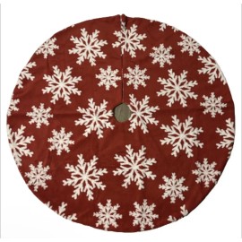 Niwara 48” Christmas Tree Skirt Tree Mat Snowflake Holiday  Decorations