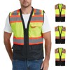ProtectX 6-Pocket Class 2 High Visibility Safety Vest for Men