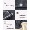 Lumimi 4-Piece Hair Turban Set Lightweight Comfortable Extra Absorbent Quick