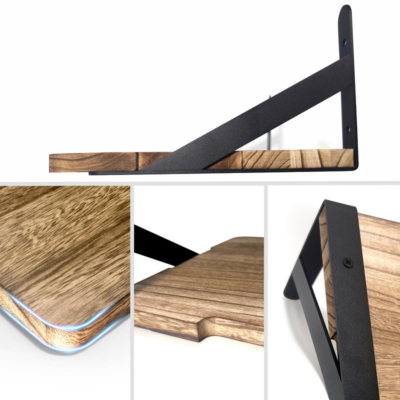 Zalumis Projector Shelf for Wall, 15.75" x 11" Wood Projector
