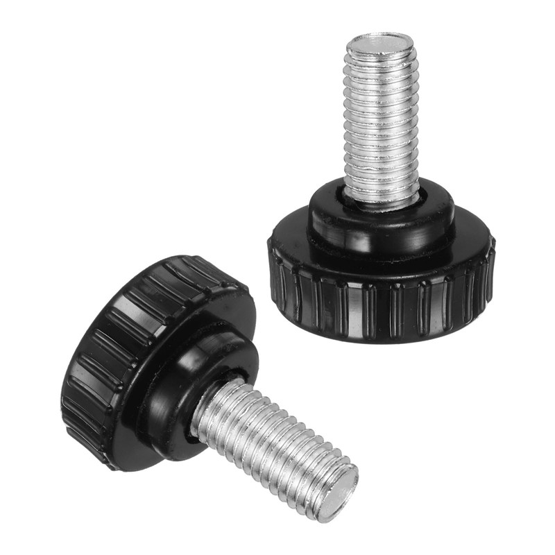 sourcing map 4pcs Knurled Clamping Knobs M10 x 20mm Metric