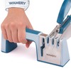 Wamery Knife & Scissors Sharpener, 4-Stage Pull-Through with Scissors Slot,