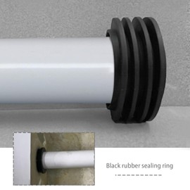 Be In Your Mind Pack of 2 Flush Pipe Connectors Rubber Sleeve Seal for 48-50 mm Flush Pipe 58-60 mm Drain Pipe Toilet Inlet Flush Valve Pipe Flush Pipe Toilet Accessories