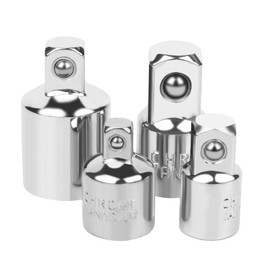 4 Piece Socket Adapter 1/4" to 3/8", 3/8" to 1/4", 3/8" to 1/2", 1/2" to 3/8" Reducer Set for Impact Driver Ratchet Docket Extentsion Conversion Tool Adaptor Set