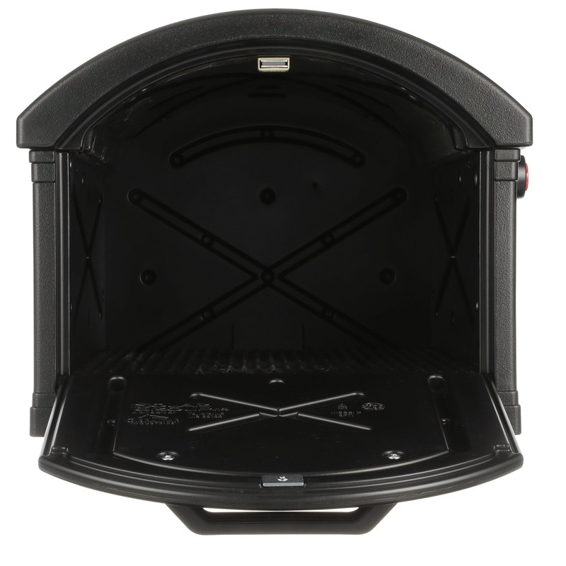 ARCHITECTURAL MAILBOXES Grand Haven Plastic, Mailbox and Post Kit, Black