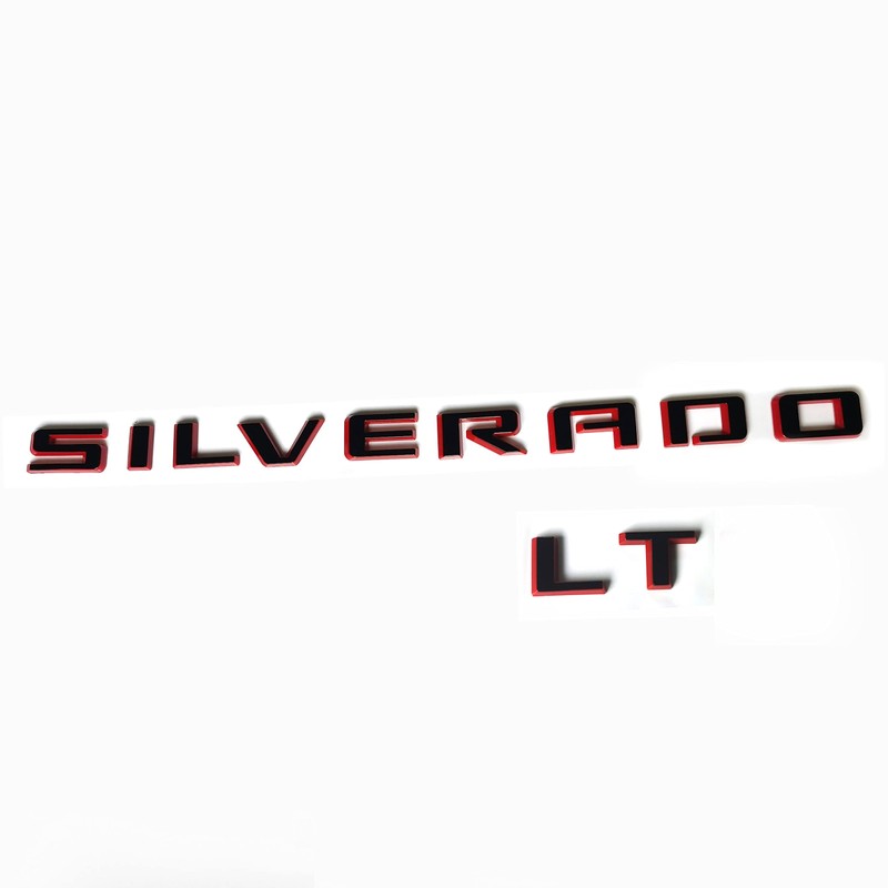 2019-2025 4pack OEM Nameplate with LT Emblem 3D Letters Badge