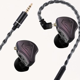 FAAEAL-Unbounded Voice Gaming Earbuds,Phone Voice Gaming Headset with Metal CNC Engraved Panel Recessed QDC 2-Pin Detachable Mono-crystalline Copper Silver-Plated Cable w/mic