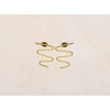 Minimalist 18K Gold Plated Earrings, Velgoldet