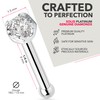 Body Candy Solid Platinum 1.5mm (0.015 cttw) Genuine Diamond Nose