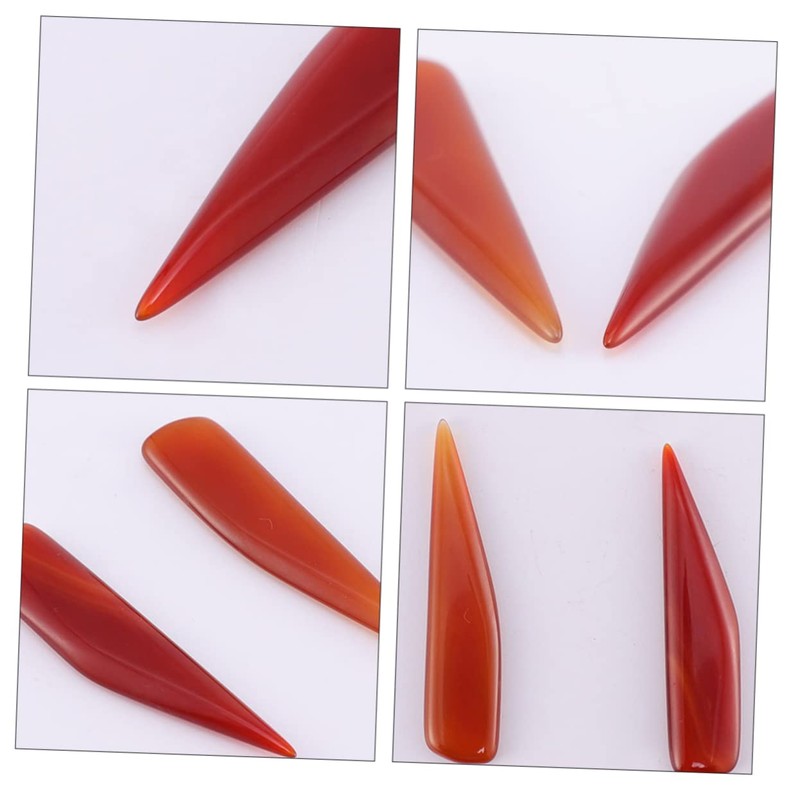 VILLFUL 3pcs Agate Jewelry Polishing Tool Set Gold Silver Ring