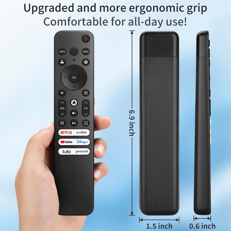 for Hisense-TV-Remote-Control-Replacement,Universal for Hisense UHD 4K ULED Google Smart TVs