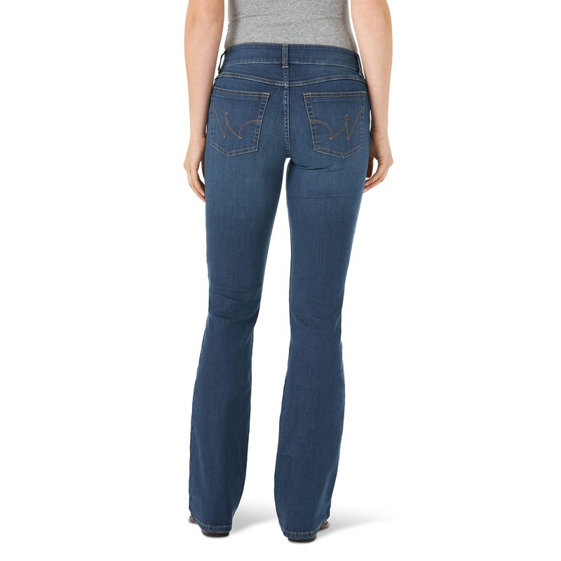 Wrangler Western Jeans elásticos de Tiro Medio para Mujer, Color