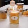 AGLARY Beeswax Candle in Glass, 5oz,Over 26H Burn Time, Elegant