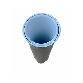 2-Way Fishing Rod Holder - 10" Flared Tulip - Dual Kite Rod Holder - Polished Aluminum