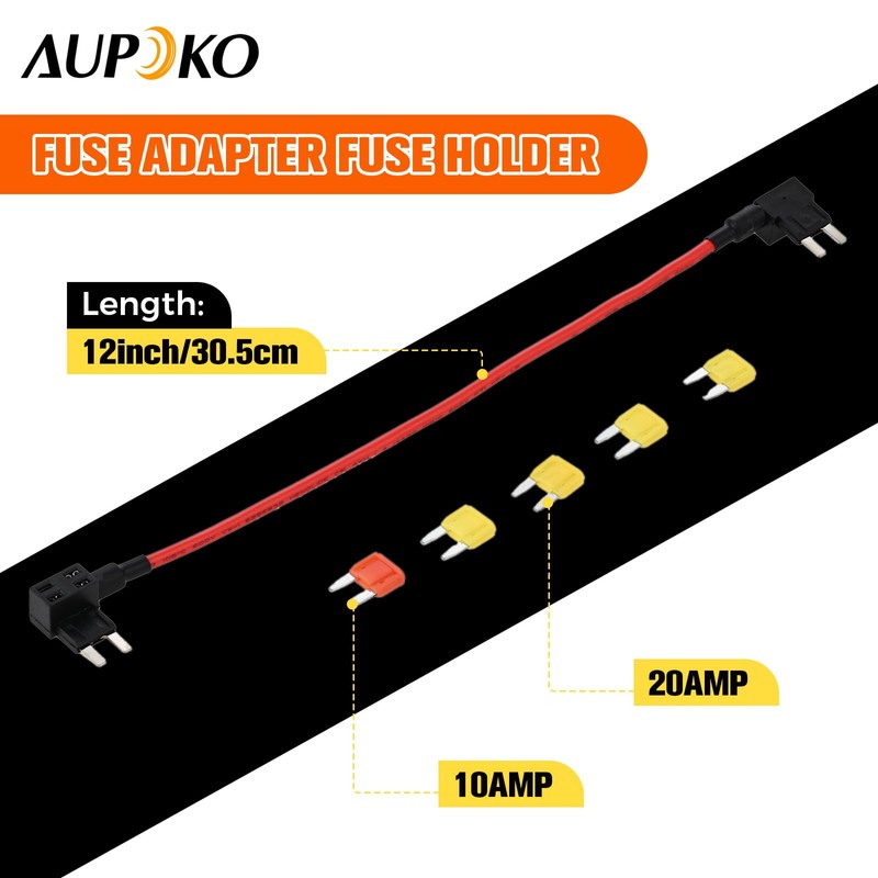 Aupoko TIPM Bypass Cable, Fuse Holder Fuse Adapter Compatible with