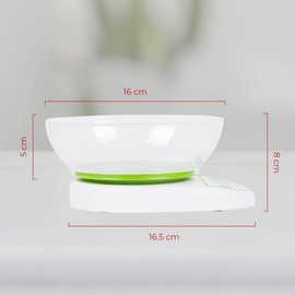 DAEWOO Báscula de cocina digital Daewoo DKS-2054 con recipiente de hasta 5 Kg