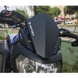 Motorcycle Aluminum Windshield Fairing Compatible with Yamaha MT-07 MT07 FZ-07 FZ07 2018 2019 2020