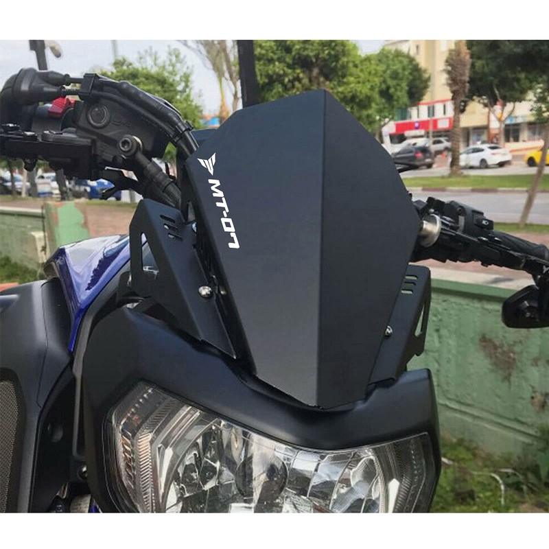 Motorcycle Aluminum Windshield Fairing Compatible with Yamaha MT-07 MT07 FZ-07