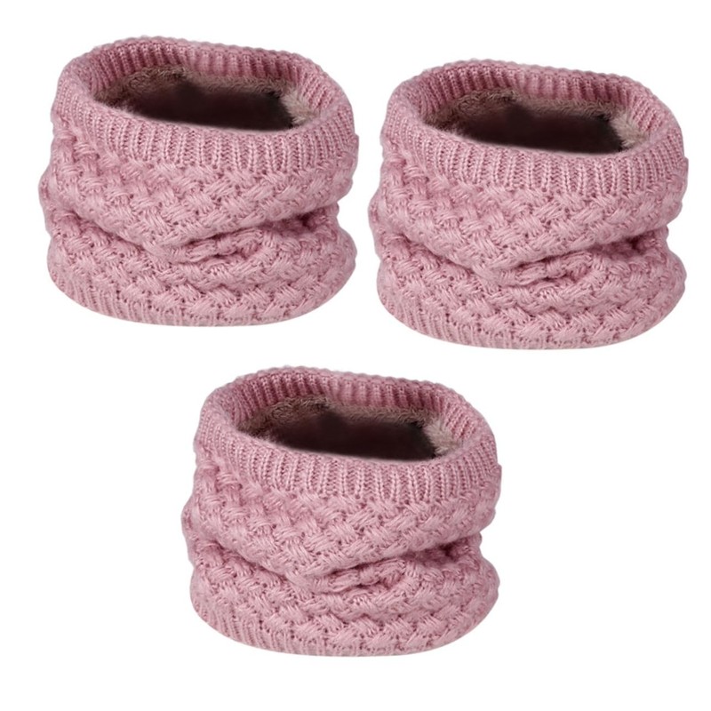 LIFKOME 3pcs Unisex Chunky Knit Neck Circle Scarf Warm Thick