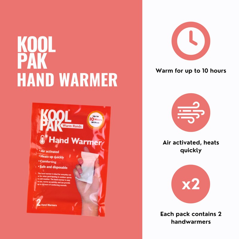 Koolpak Hand Warmer - Pack of 2 10 Pack