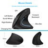 Ergonomic Mouse Vertical -Rechargeable 2.4GHz Optical (Bluetooth+USB+USB C) Modes Wireless